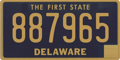 DE license plate 887965