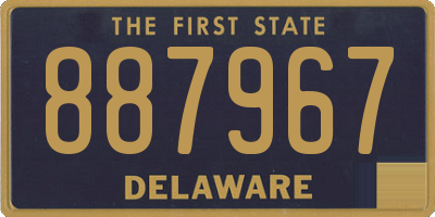 DE license plate 887967