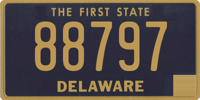 DE license plate 88797