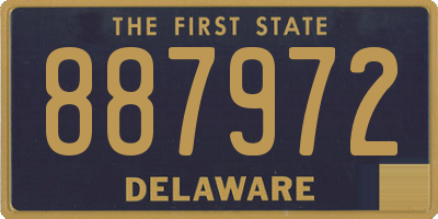 DE license plate 887972