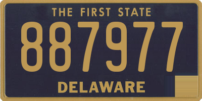 DE license plate 887977