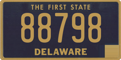 DE license plate 88798