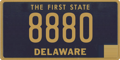 DE license plate 8880