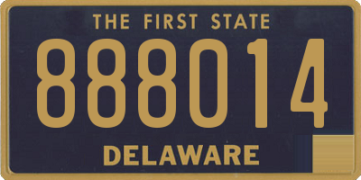 DE license plate 888014