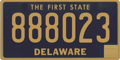 DE license plate 888023