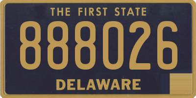 DE license plate 888026