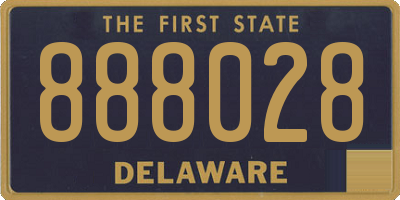 DE license plate 888028