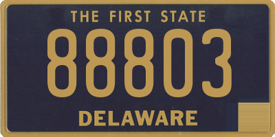 DE license plate 88803