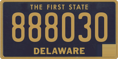 DE license plate 888030