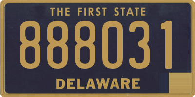 DE license plate 888031