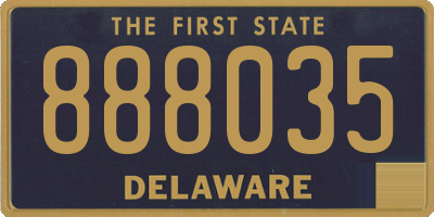 DE license plate 888035