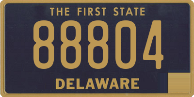 DE license plate 88804