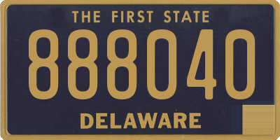DE license plate 888040