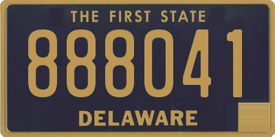 DE license plate 888041