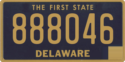 DE license plate 888046