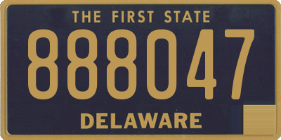 DE license plate 888047