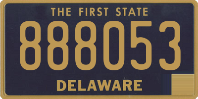 DE license plate 888053
