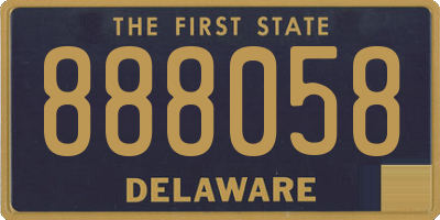DE license plate 888058