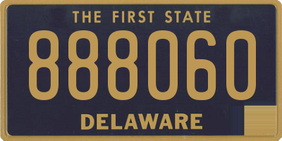 DE license plate 888060