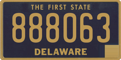 DE license plate 888063