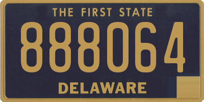 DE license plate 888064