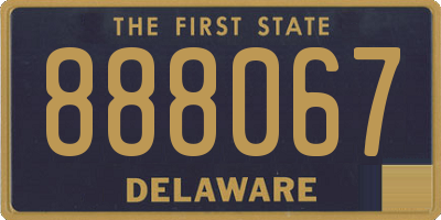 DE license plate 888067