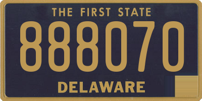 DE license plate 888070