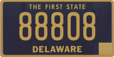 DE license plate 88808