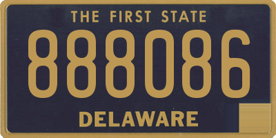 DE license plate 888086