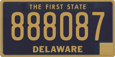 DE license plate 888087