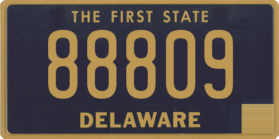 DE license plate 88809