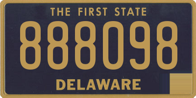 DE license plate 888098