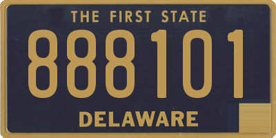 DE license plate 888101