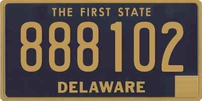 DE license plate 888102