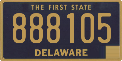 DE license plate 888105