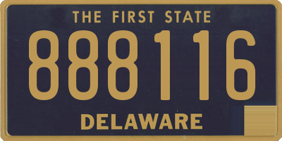 DE license plate 888116