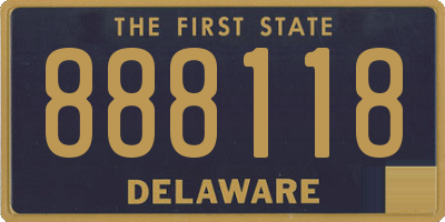 DE license plate 888118