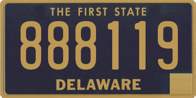 DE license plate 888119
