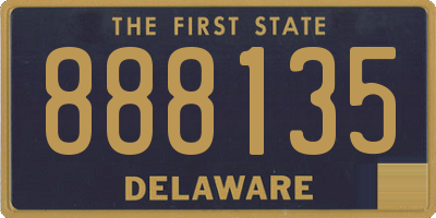 DE license plate 888135