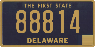 DE license plate 88814
