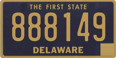 DE license plate 888149