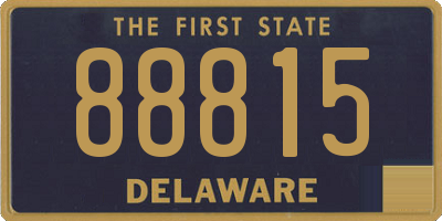 DE license plate 88815