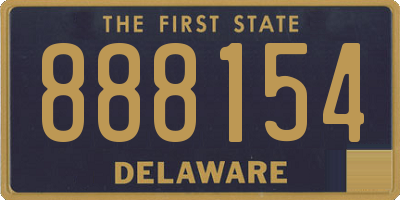 DE license plate 888154
