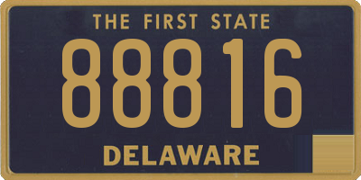DE license plate 88816