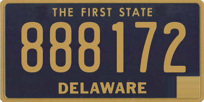 DE license plate 888172