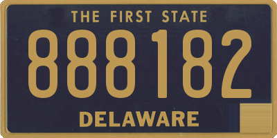 DE license plate 888182