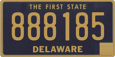 DE license plate 888185