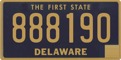 DE license plate 888190
