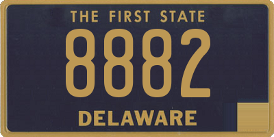 DE license plate 8882