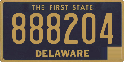 DE license plate 888204